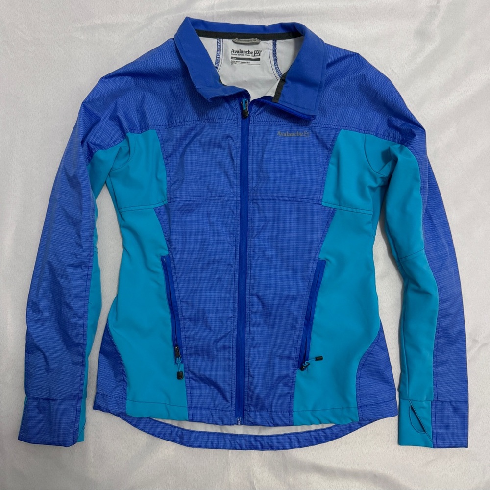 Avalanche Weather Shield Waterproof Shell Rain Jacket Blue Teal Like New